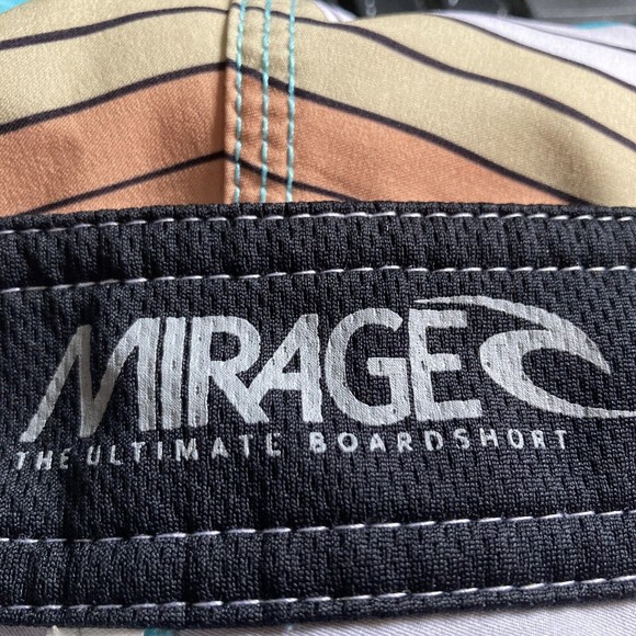 RIP CURL Standard Mirage Setters Boardshorts Striped Shorts Trunks Mens Small - Picture 10 of 13
